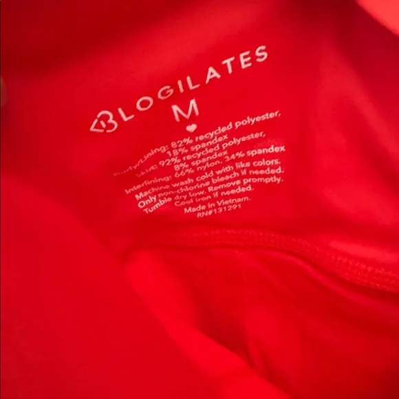 New Blogilates Women's Sweetheart Babydoll Dress - Red - Picture 9 of 11